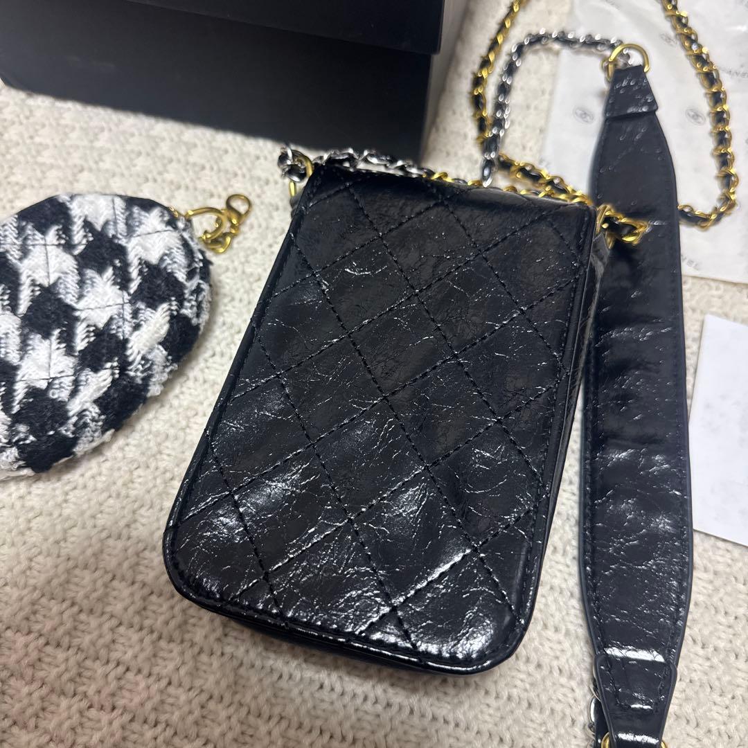 非売品 シャネル ノベルティ スマホポーチ ミニバッグ 斜め掛け