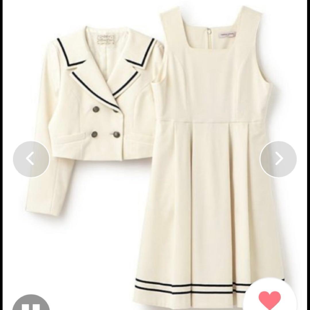 美品★2025年新作　メゾピアノジュニア　セーラージャケット&ジャンパースカート