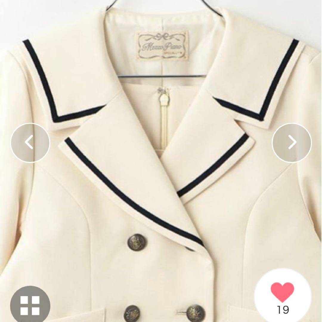 美品★2025年新作　メゾピアノジュニア　セーラージャケット&ジャンパースカート