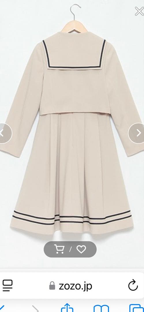 美品★2025年新作　メゾピアノジュニア　セーラージャケット&ジャンパースカート