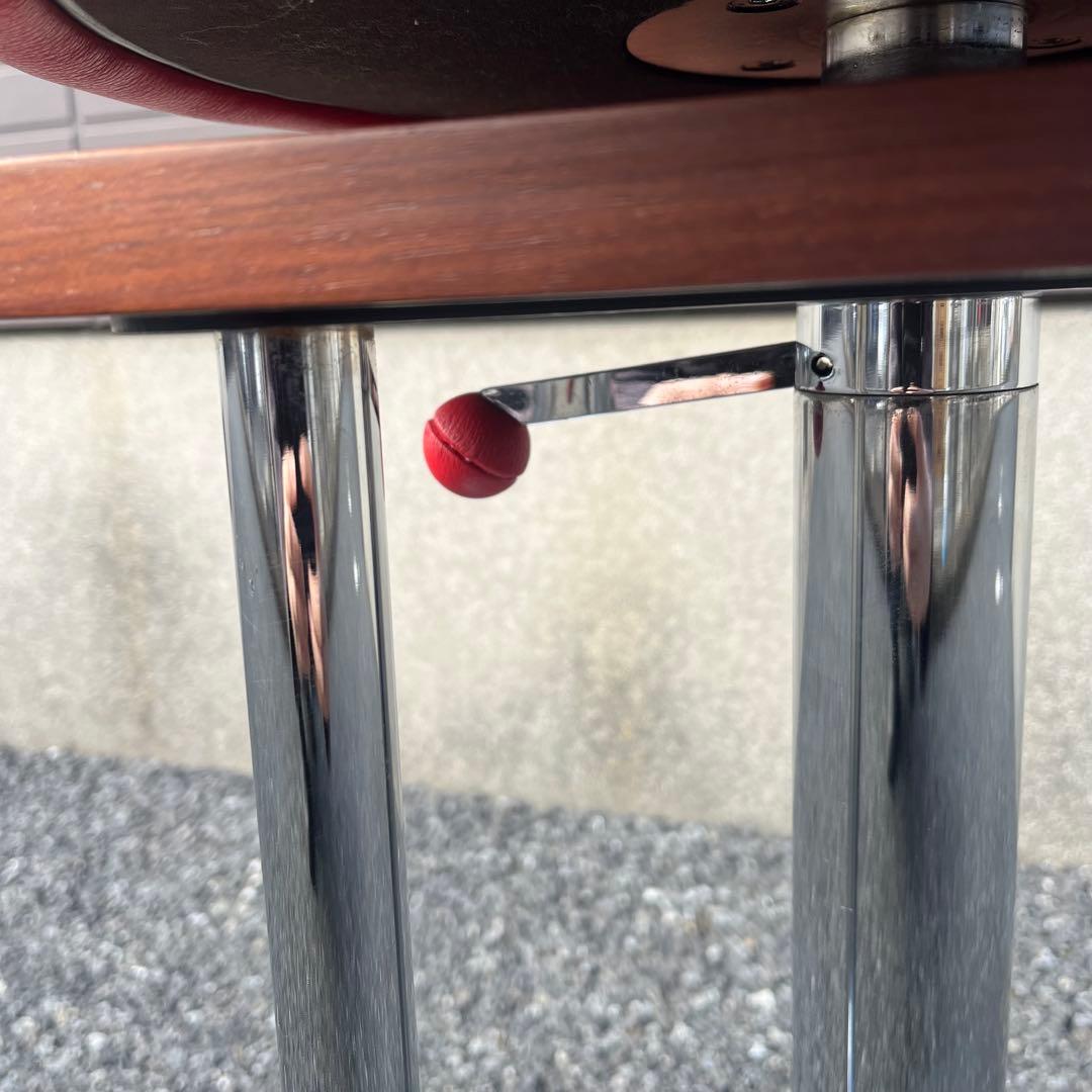 ★ポルトローナフラウ★ 赤　本革　スツール　カウンターチェア　ルスピーゲ