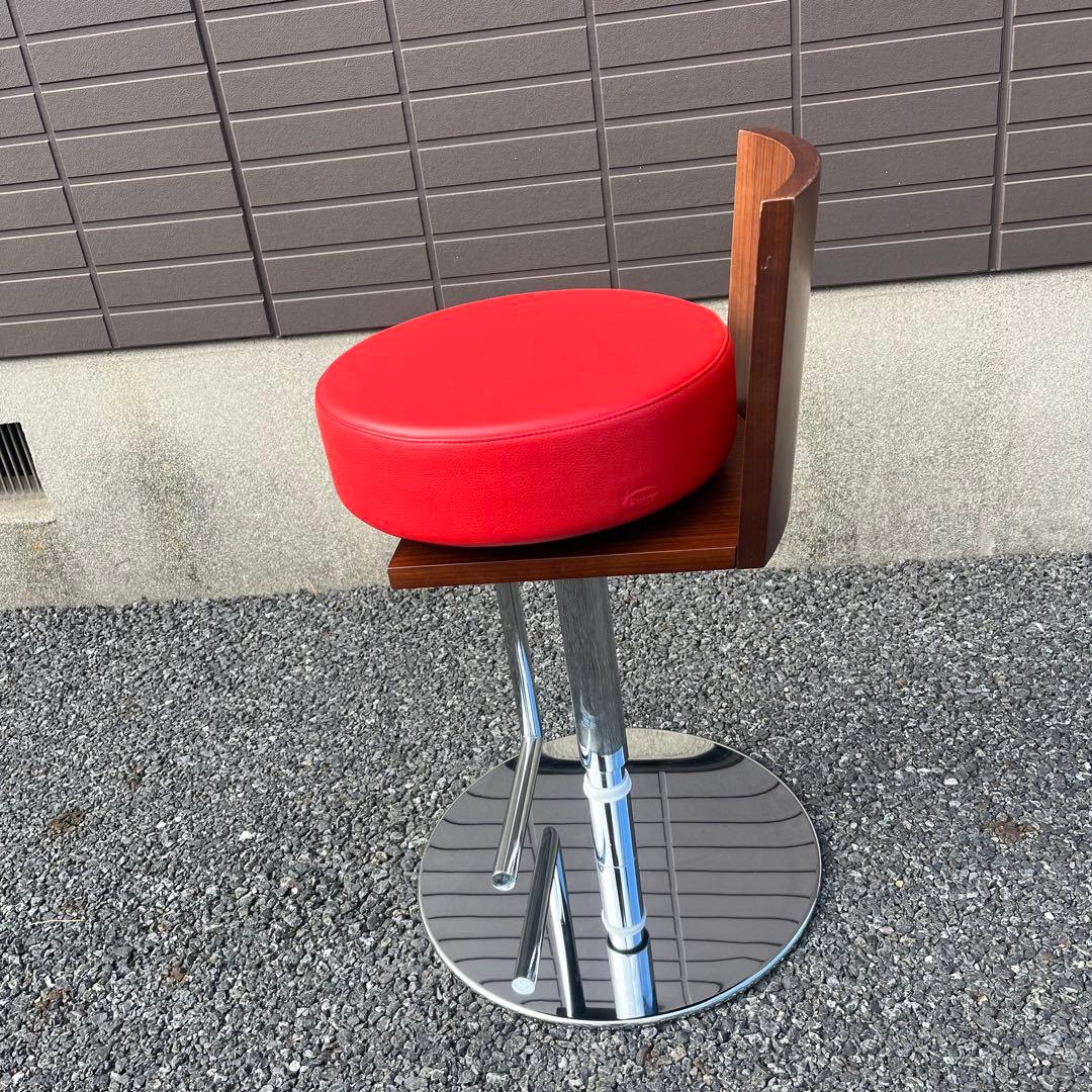 ★ポルトローナフラウ★ 赤　本革　スツール　カウンターチェア　ルスピーゲ