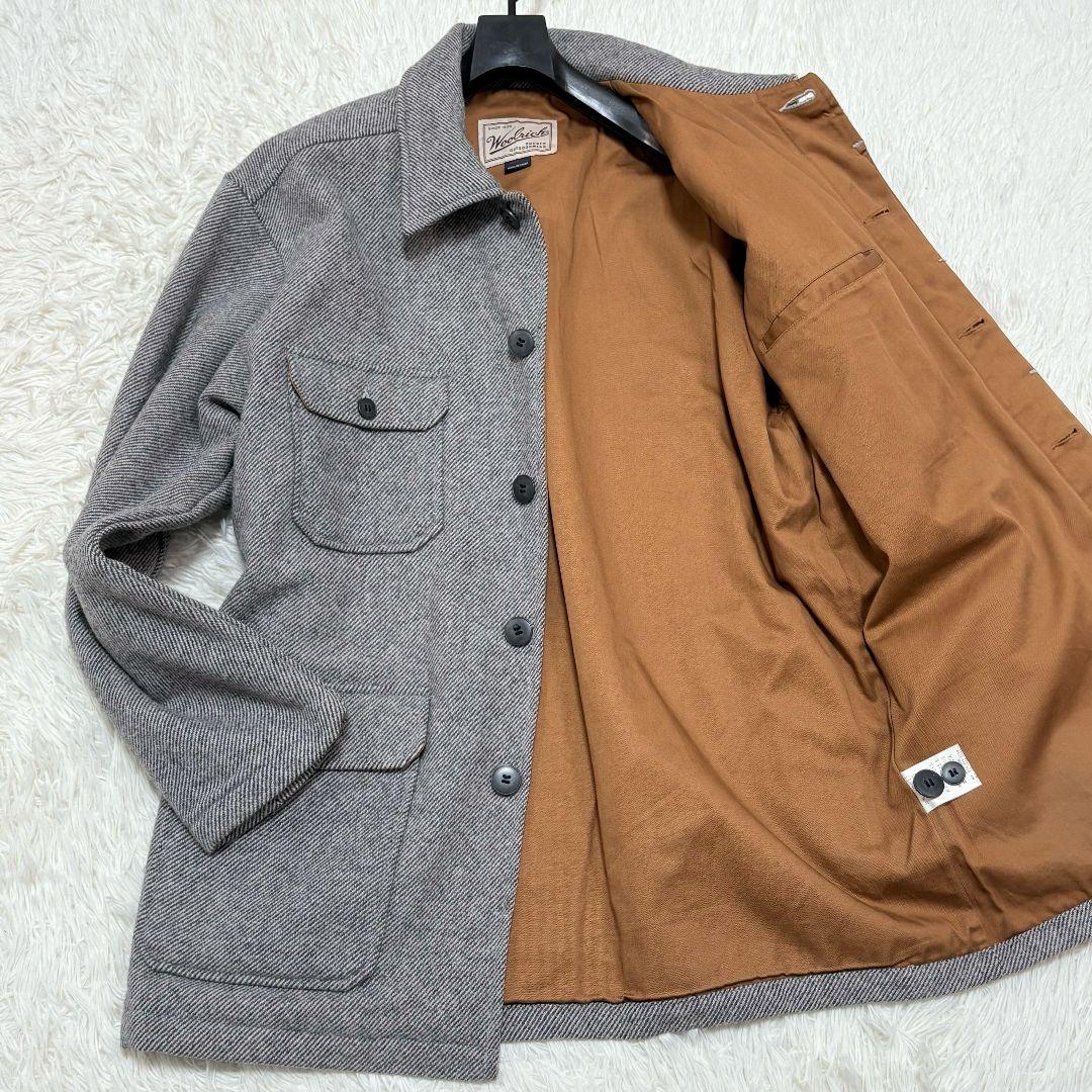 美品✨ Lサイズ 90S ウールリッチ ウールジャケット 6ポケット グレー 白