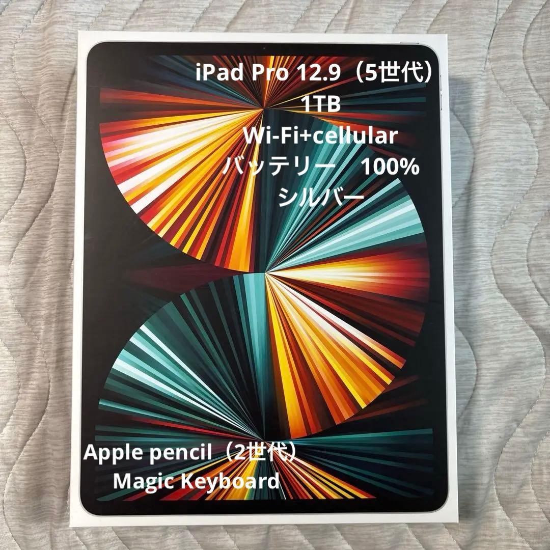 【iPad Pro12.9第5世代1TB】シルバー　Wi-Fi+セルラーモデル