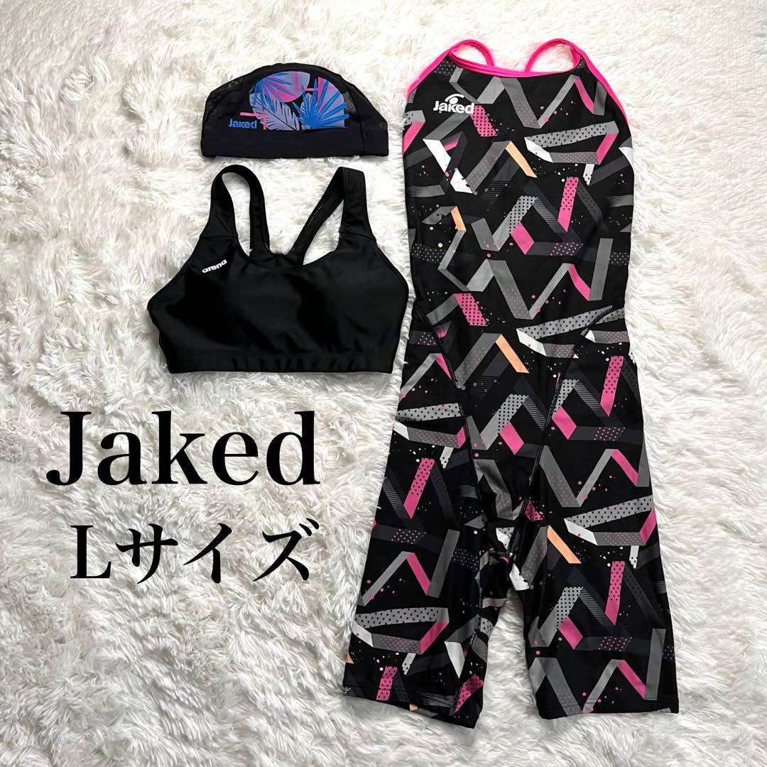 Jaked 競泳水着 スイムキャップ ブラトップ 3点セット