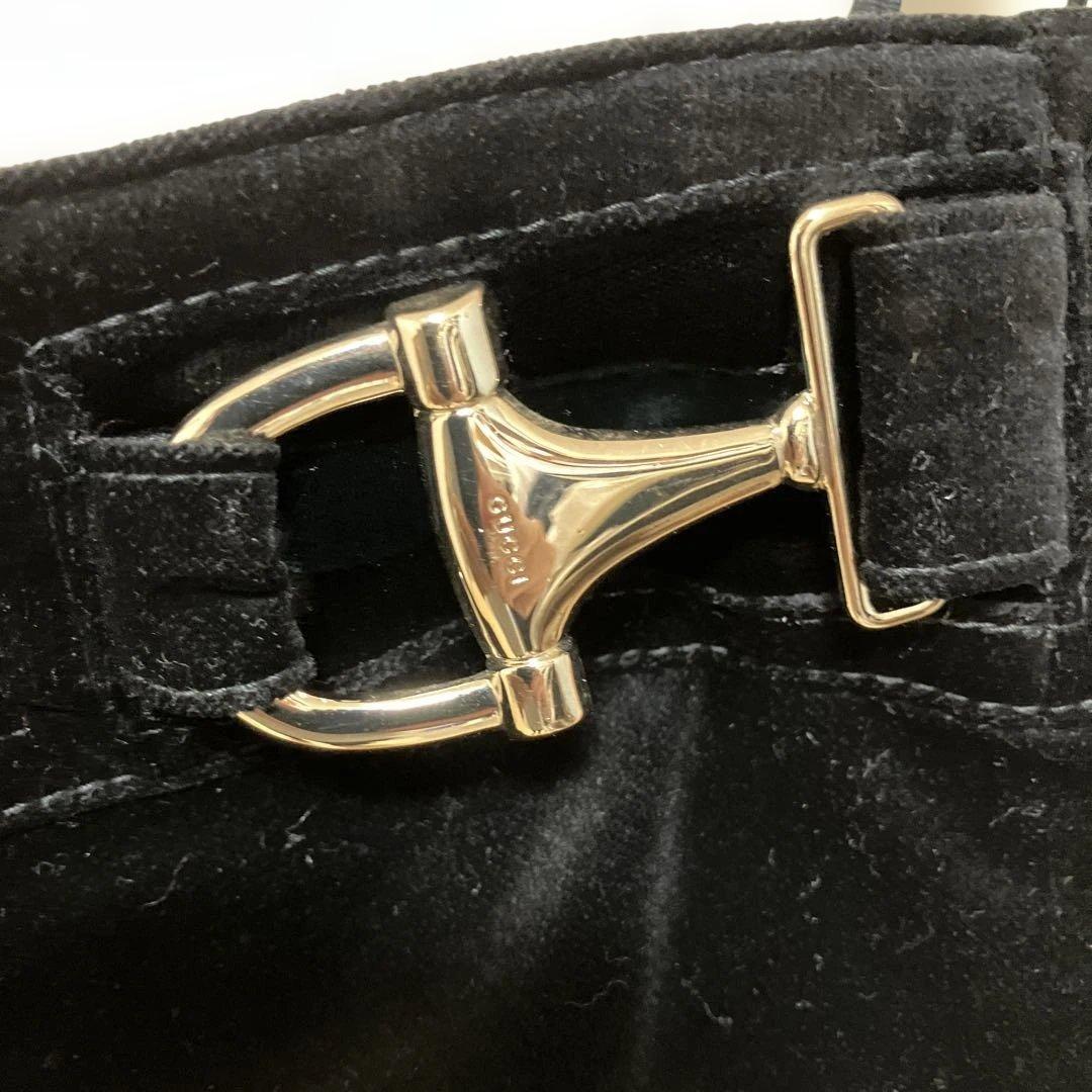 GUCCI グッチ ベロア パンツ ブラック