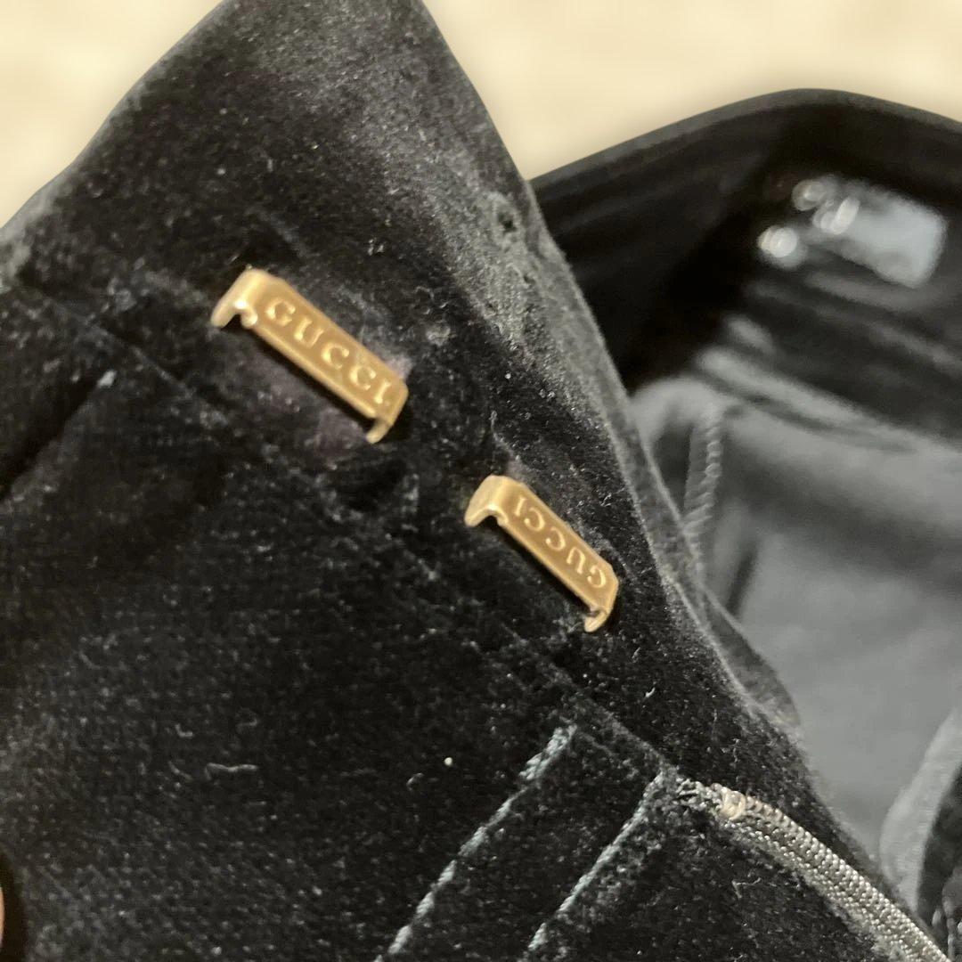GUCCI グッチ ベロア パンツ ブラック