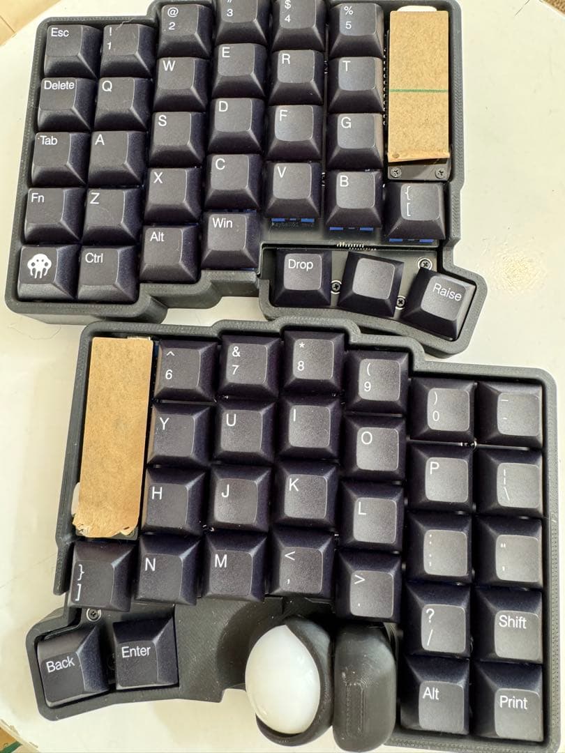 【新品】keyball61 完成品、メインスイッチ、メインキーキャップなし