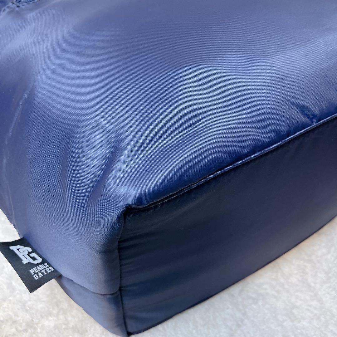 【極美品】パーリーゲイツ 2way ロッカーバッグ ワッペン ゴルフ ネイビー