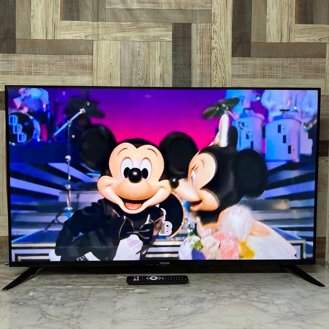全国送料込❣️VEZZERチューナーレス テレビ 4Kネット動画対応新品リモコン