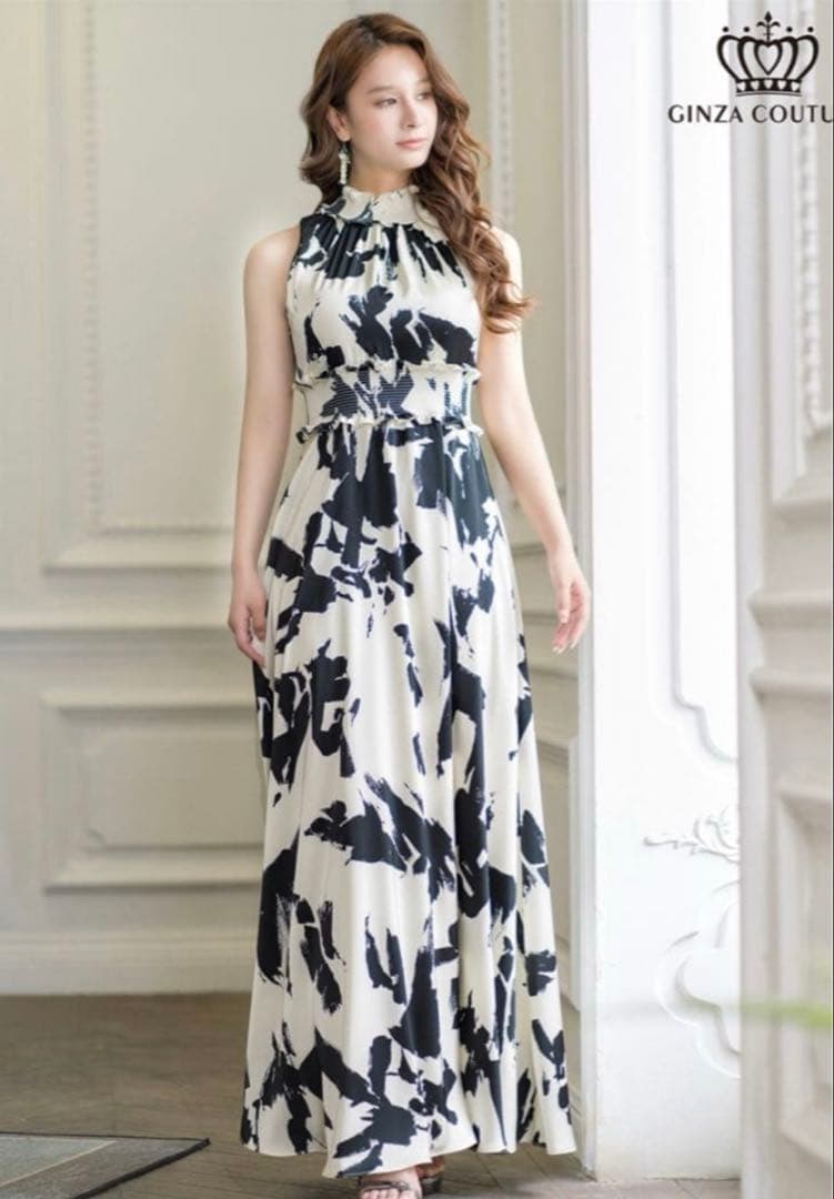 GINZA COUTURE ホルダーネック　ロングドレス