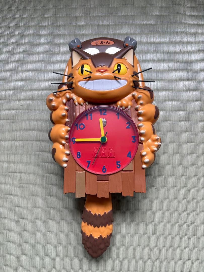ネコバス掛け時計