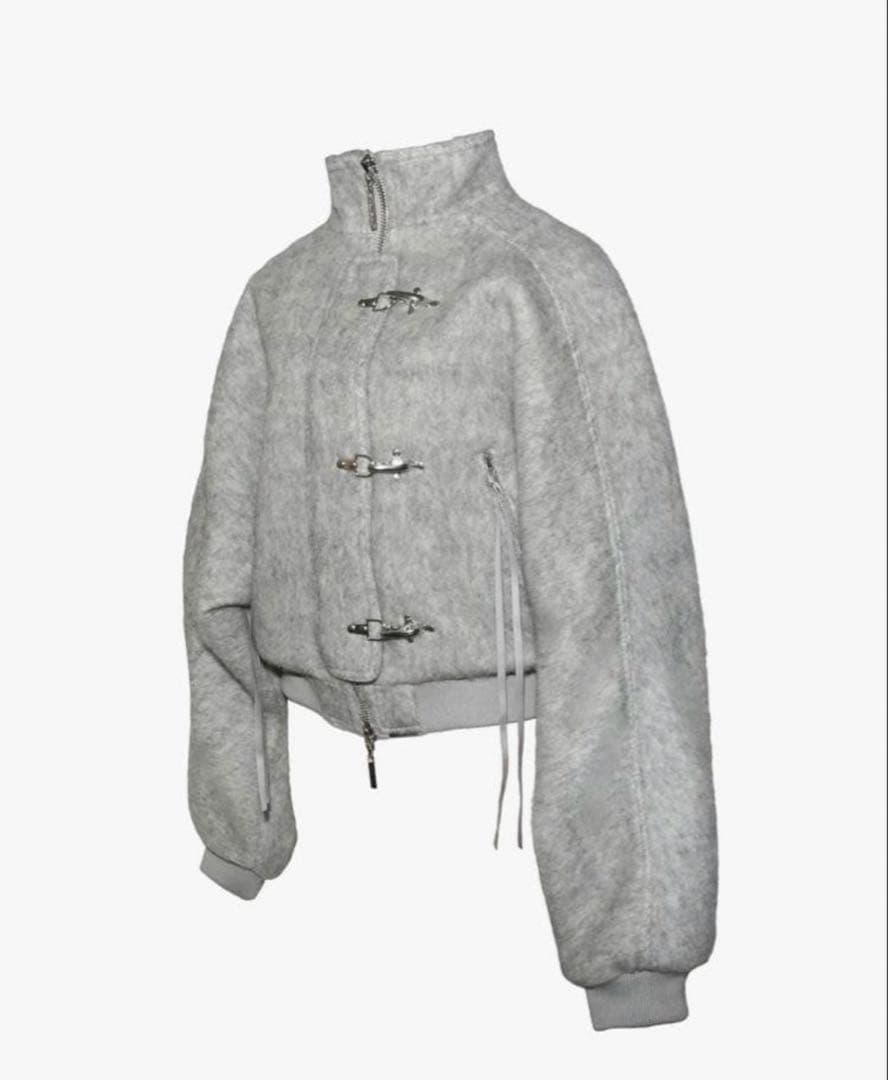 theredthread S clasp balloon blouson グレー