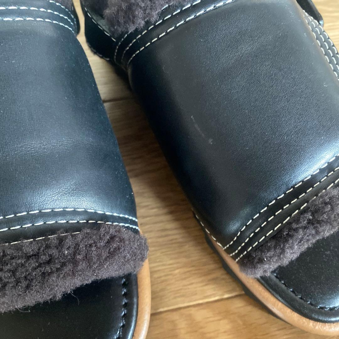 新品試着のみ☆オーラリー　ボアサンダル　レディース