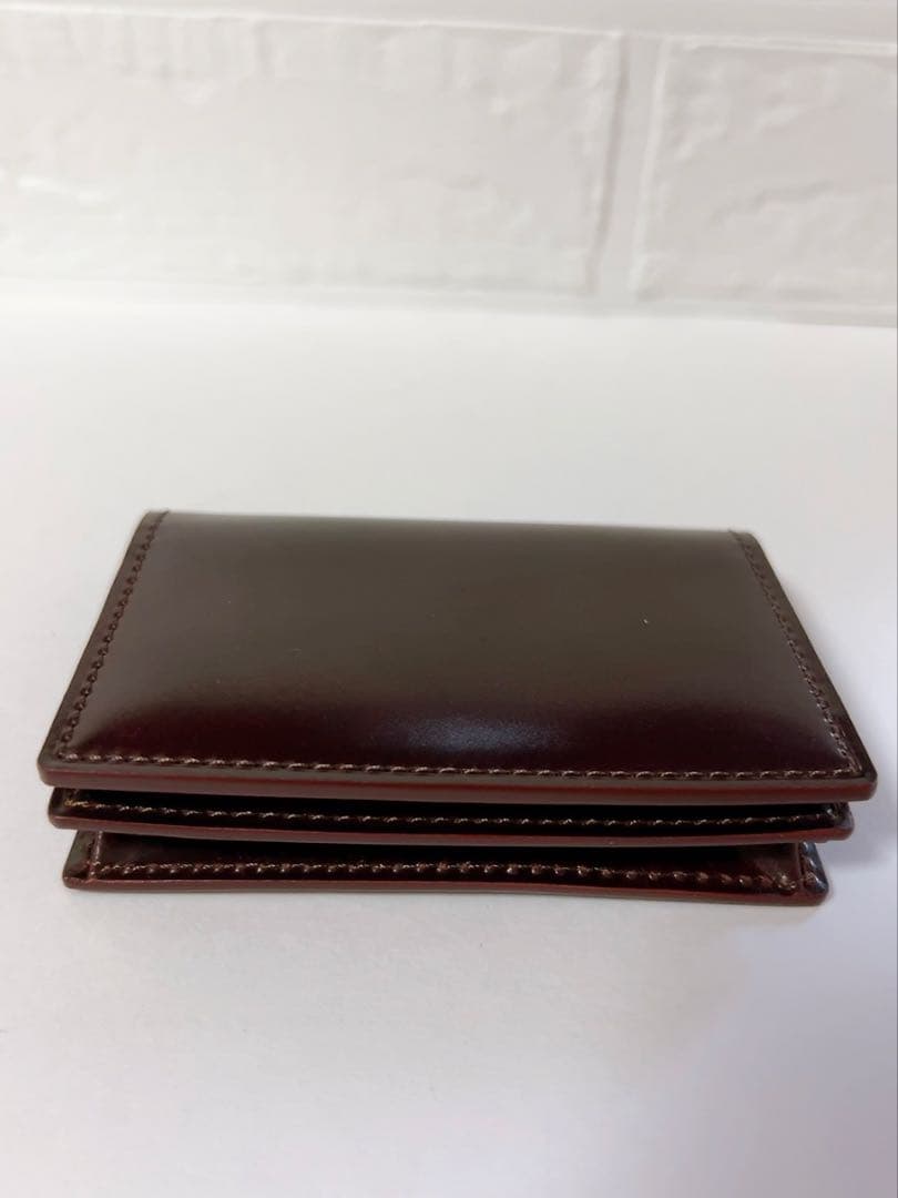 ガンゾ　GANZO 名刺入れ　カードケース　ブラウン　馬革　未使用品