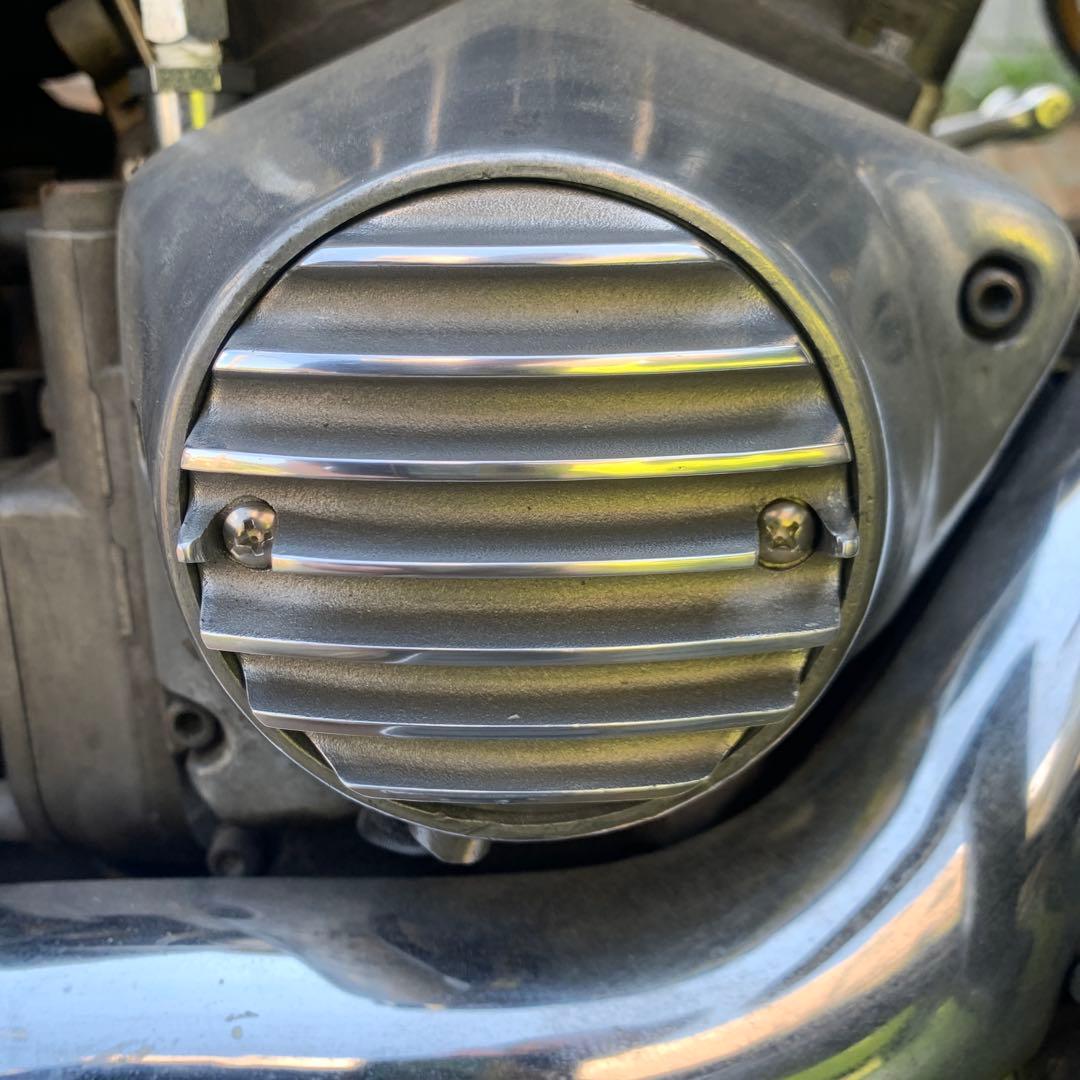 ハーレー　アルミ砂型ポイントカバー 7フィンタイプ　ショベルビックツイン