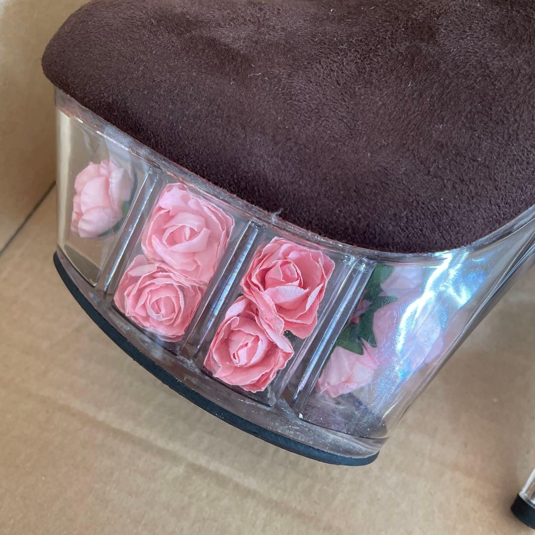 新品未使用　夢展望　ブラウン　ファー　リボン　ショートブーツ　靴　当時物