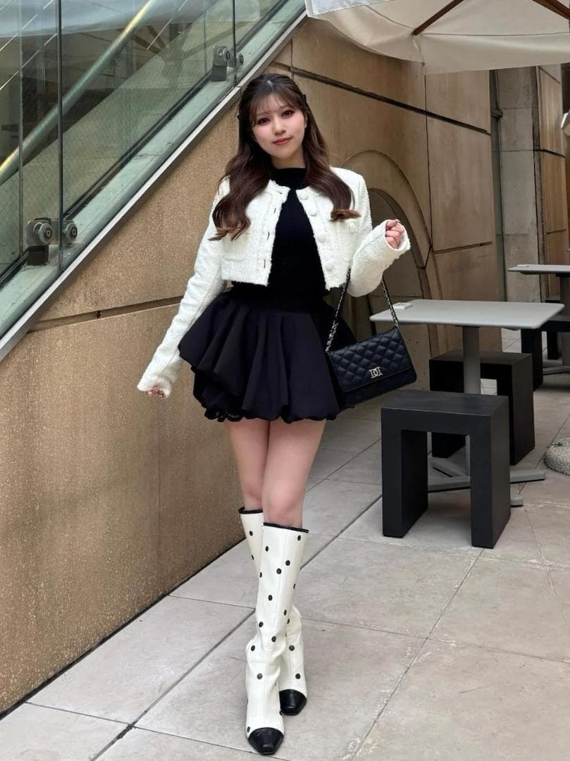 F 完売品 新品 Darich ボリュームバルーンミニスカート ブラック