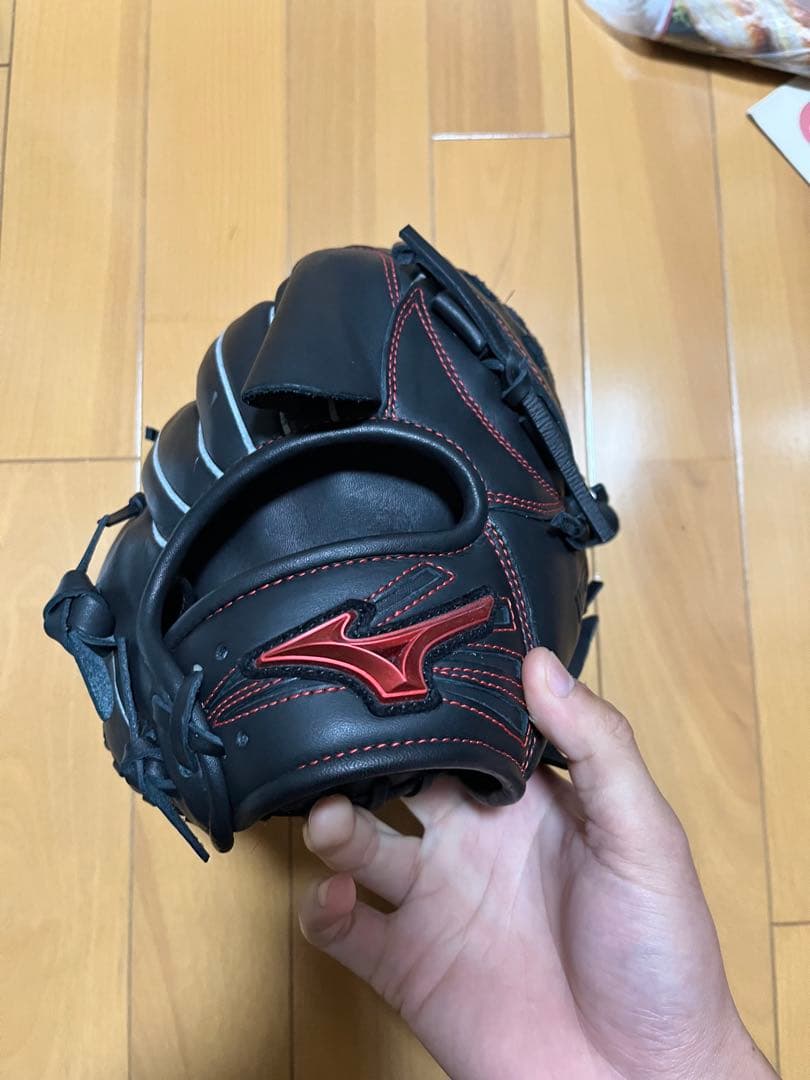 ね*.様 Mizuno 軟式野球グローブ 黒
