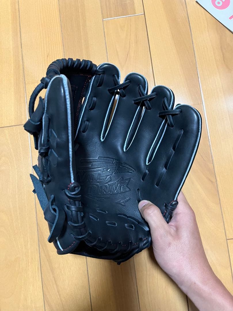 ね*.様 Mizuno 軟式野球グローブ 黒