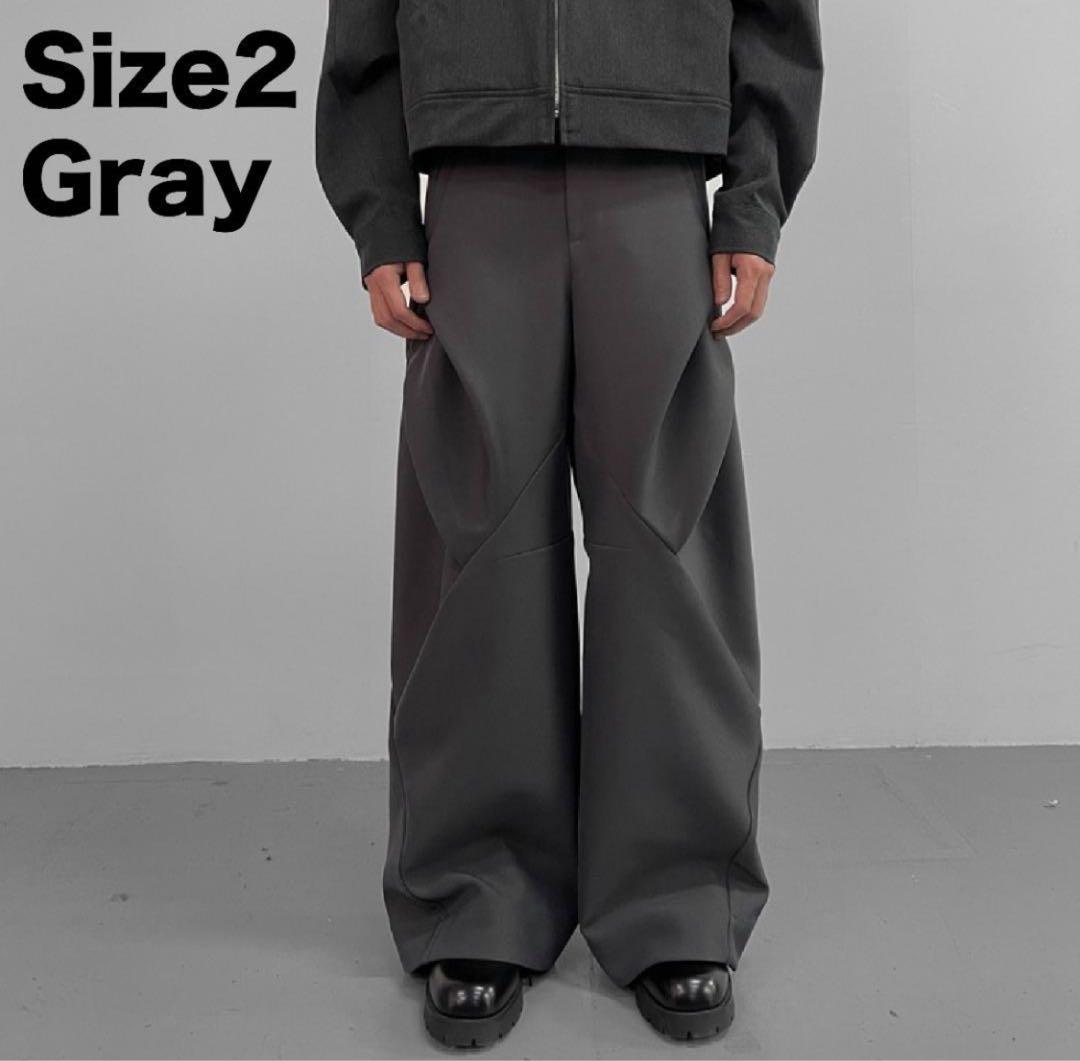 BAOVICTO 23SS 変形ワイドパンツ　グレー　M