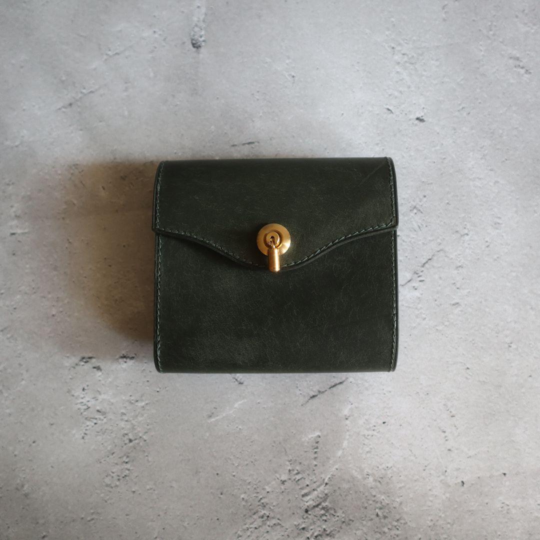 【受注制作】オコシ金具の三つ折り財布　Rondine イタリアンレザー