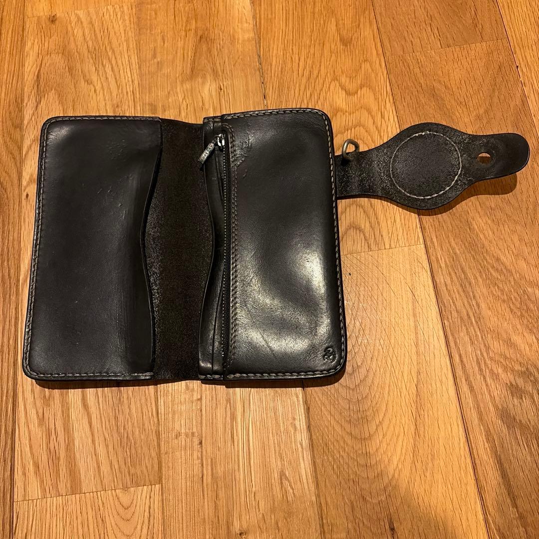 レッドムーン　 ブラックレザー ウォレットチェーン