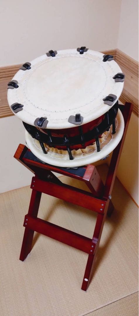 締太鼓　木製胴体 スタンド付き　即購入✖️