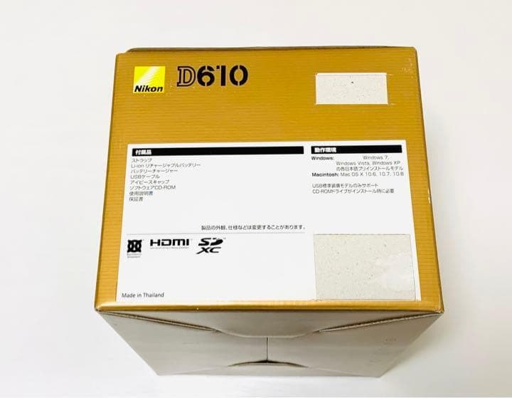☆撮影数たった１回☆Nikon D610 ボディ　超希少美品　FXフルサイズ