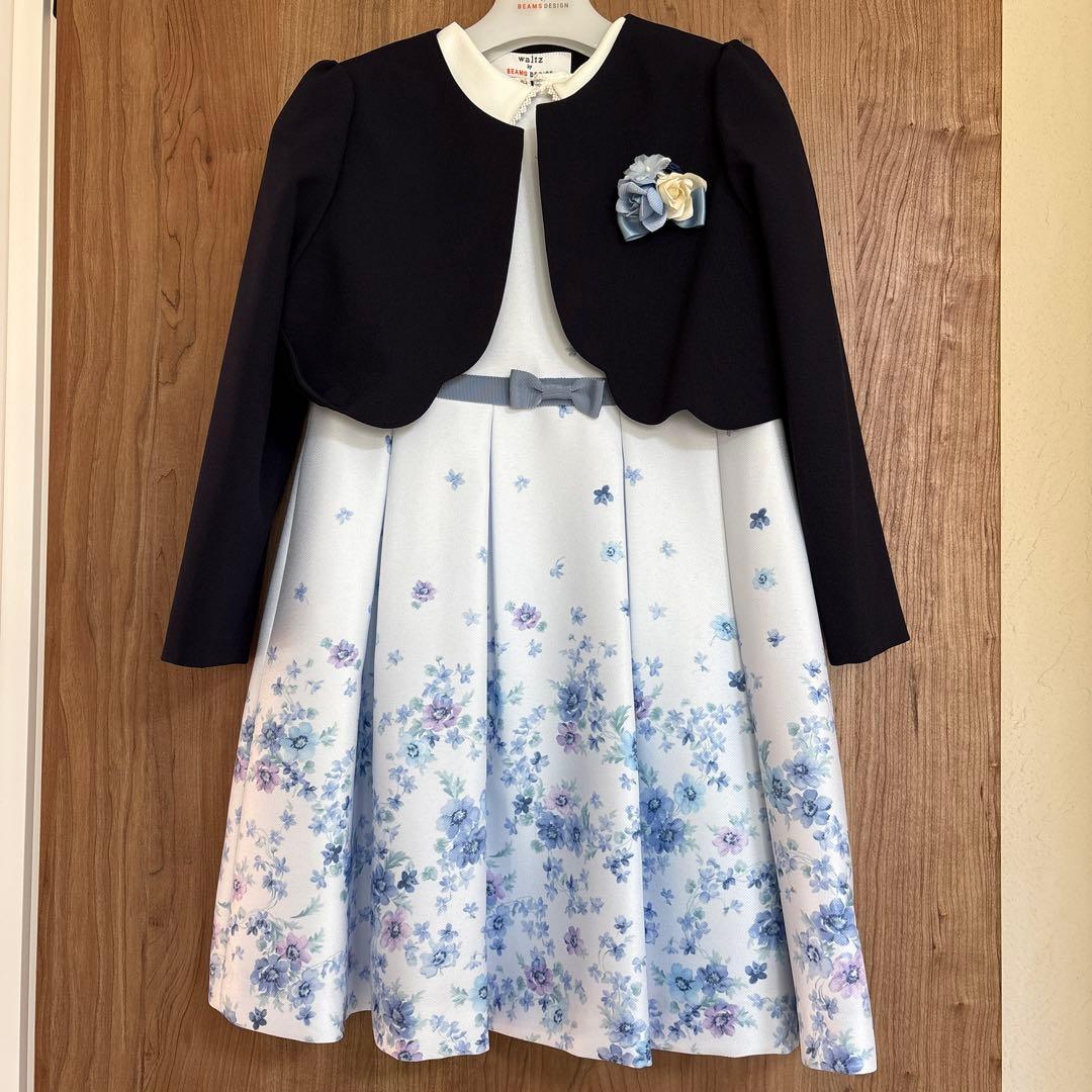 美品　waltz by BEAMS DESIGN フラワープリントアンサンブル