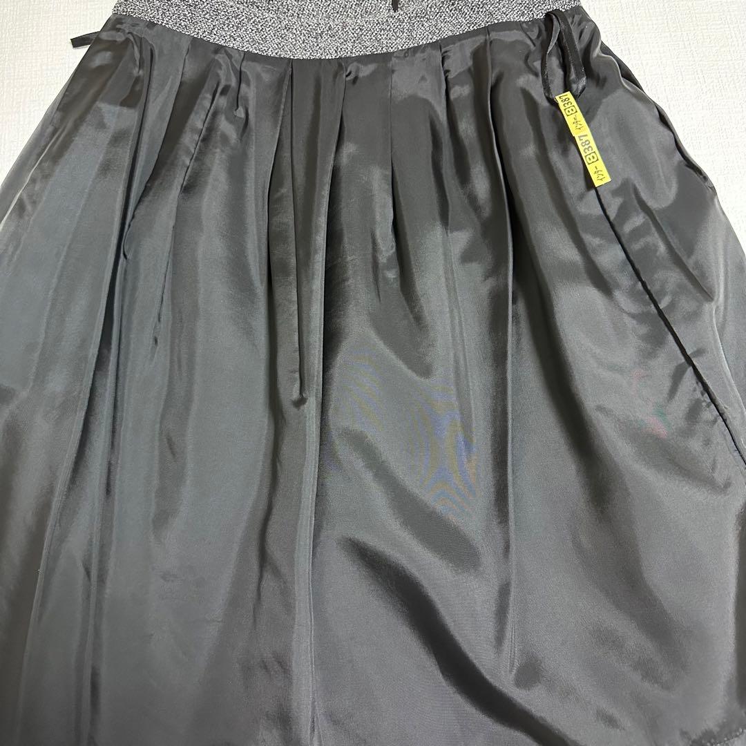 【美品】エムズグレイシー38　スーツ　花刺繍スパンコール　セレモニー