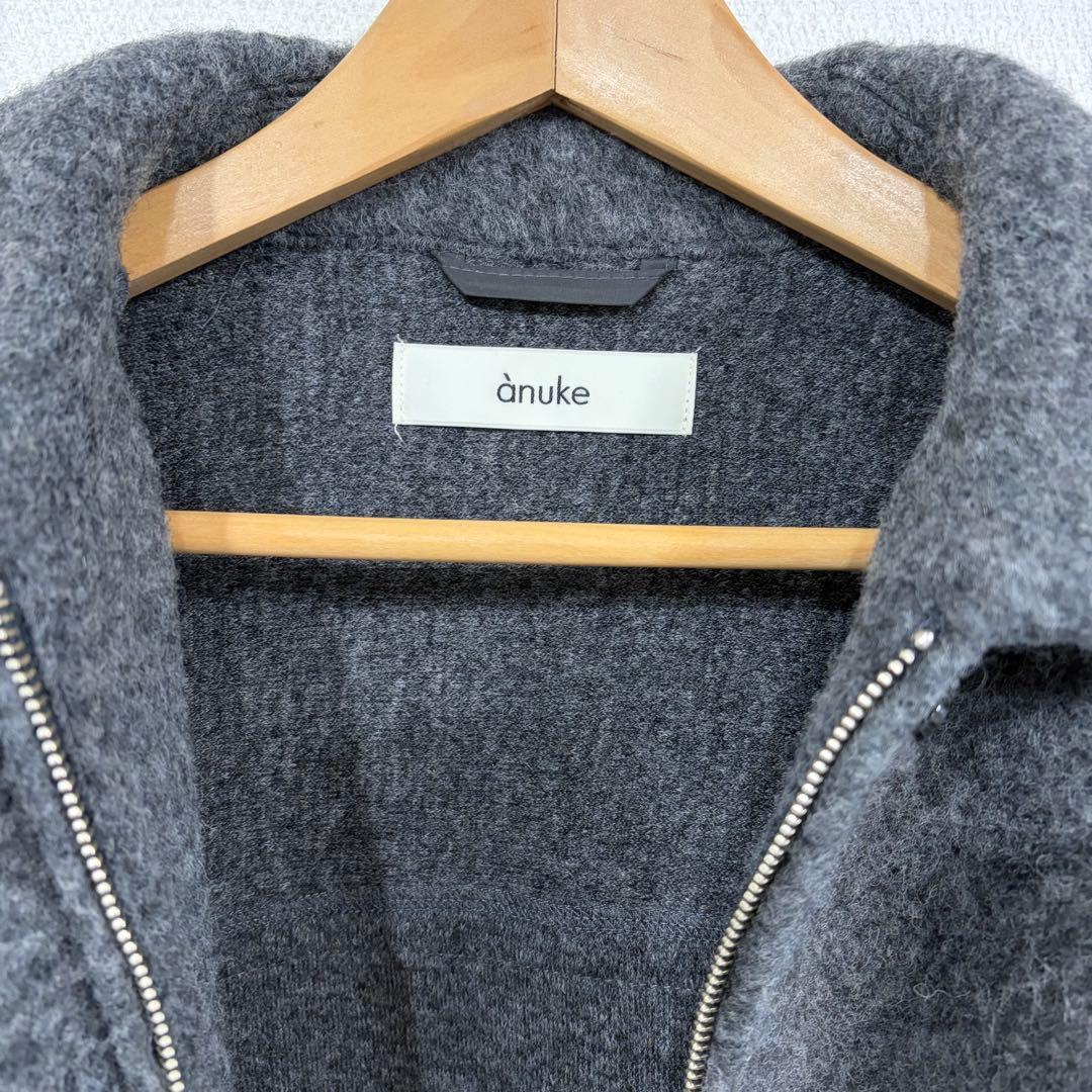 anuke アンヌーク Sliver Zip Blouzon 38
