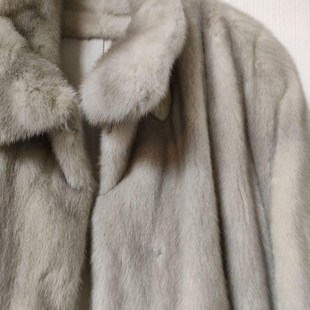 ミンクコート レディースLサイズ程 日本製 リアルファー