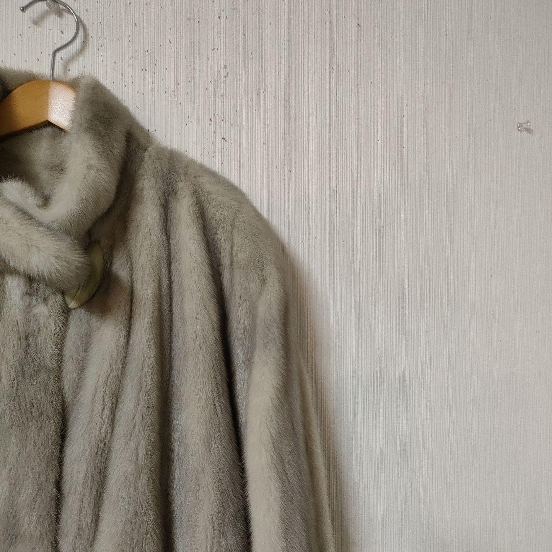 ミンクコート レディースLサイズ程 日本製 リアルファー