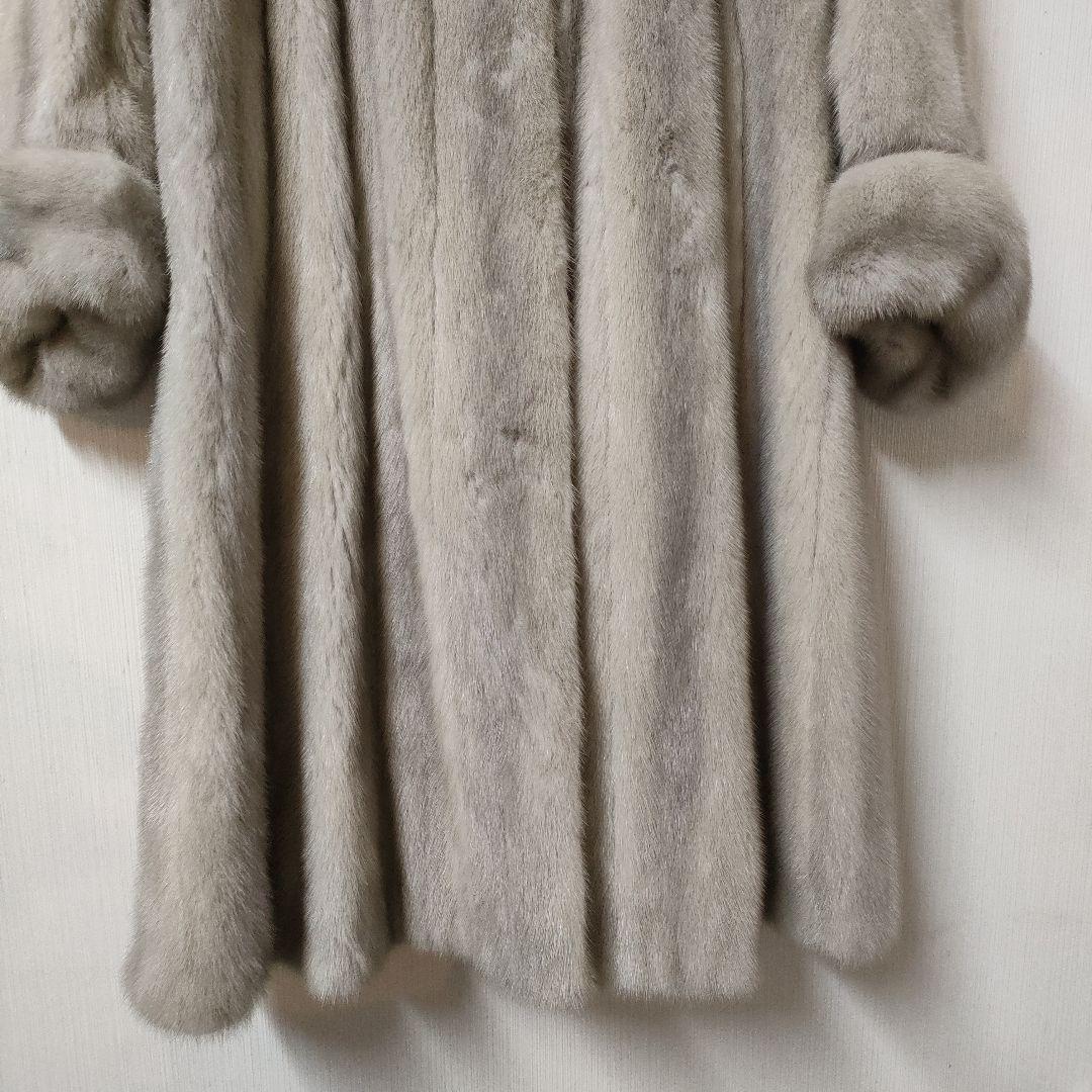 ミンクコート レディースLサイズ程 日本製 リアルファー