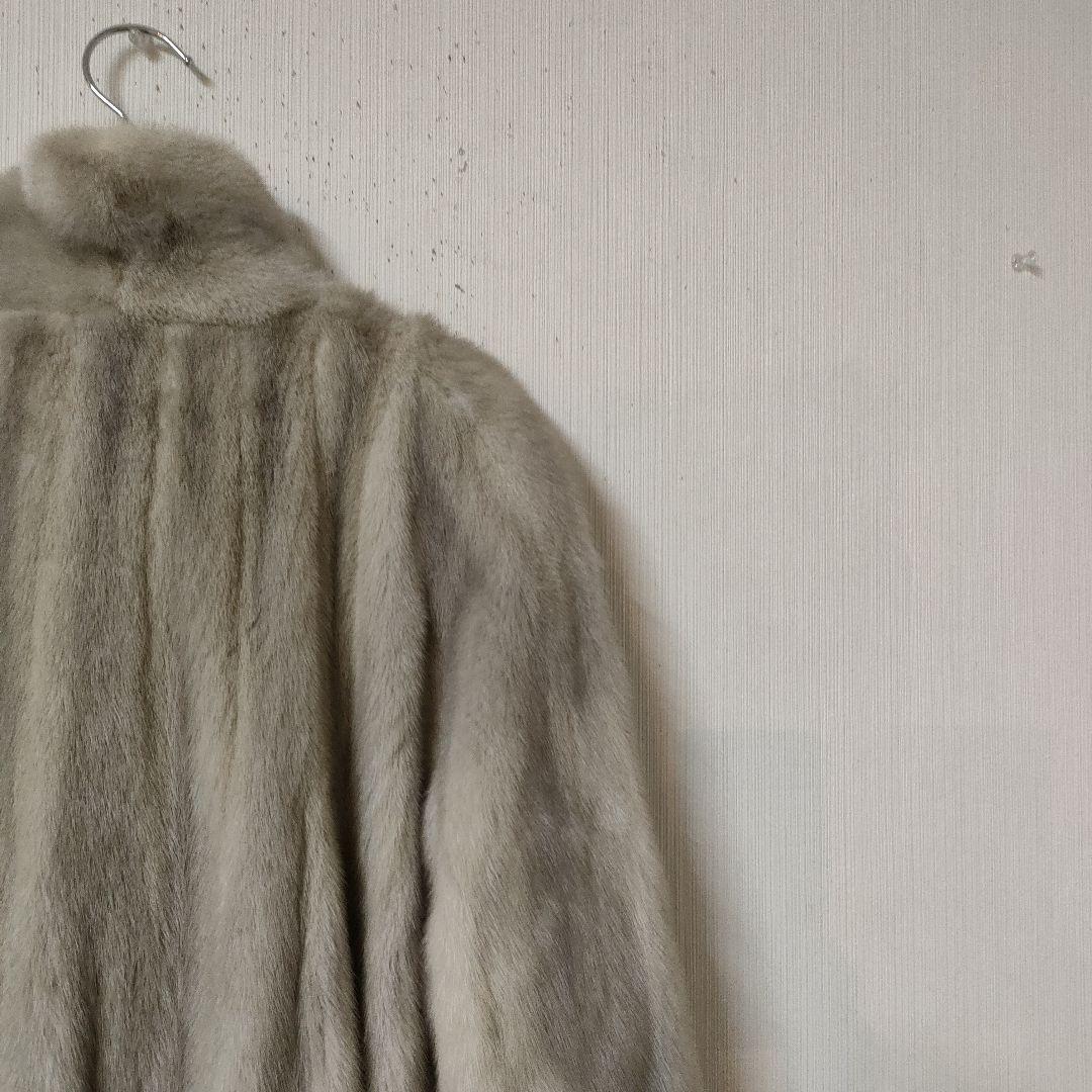 ミンクコート レディースLサイズ程 日本製 リアルファー