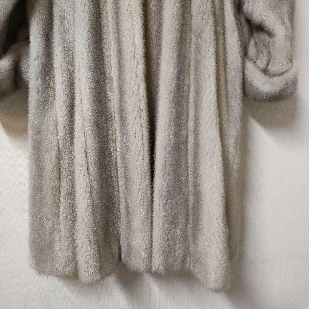 ミンクコート レディースLサイズ程 日本製 リアルファー