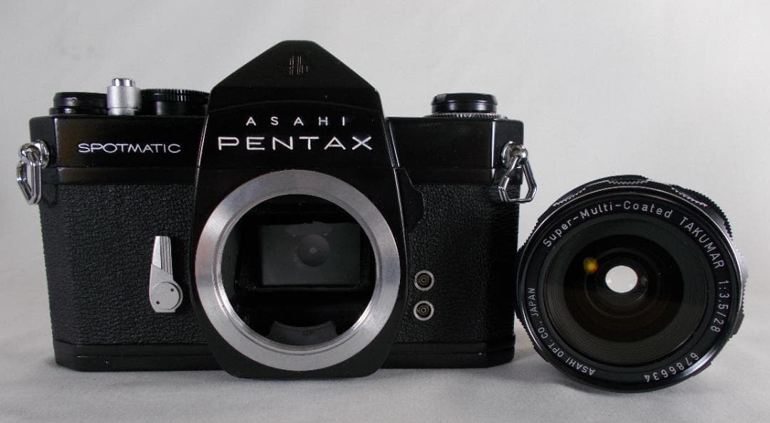 フィルムカメラ 整備済　Pentax SP　+ レンズ 28mm　P273