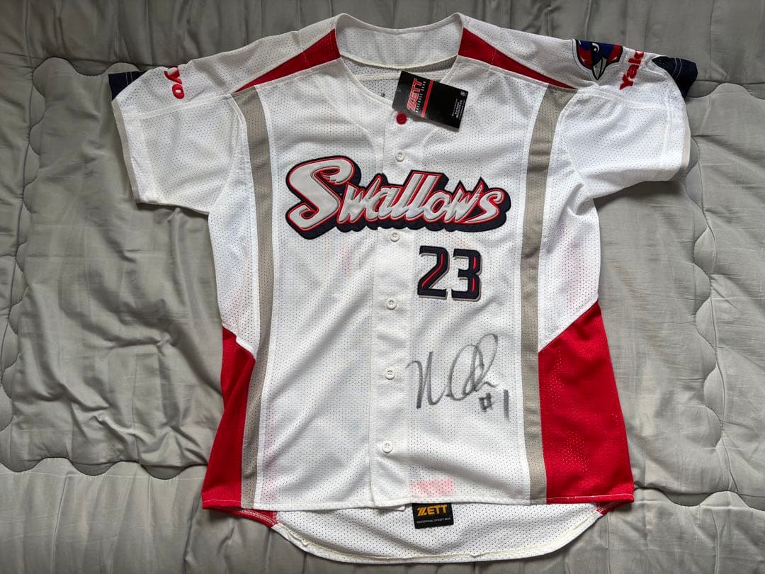 ★k.mame★東京ヤクルトスワローズ★青木宣親直筆サイン入りユニフォーム