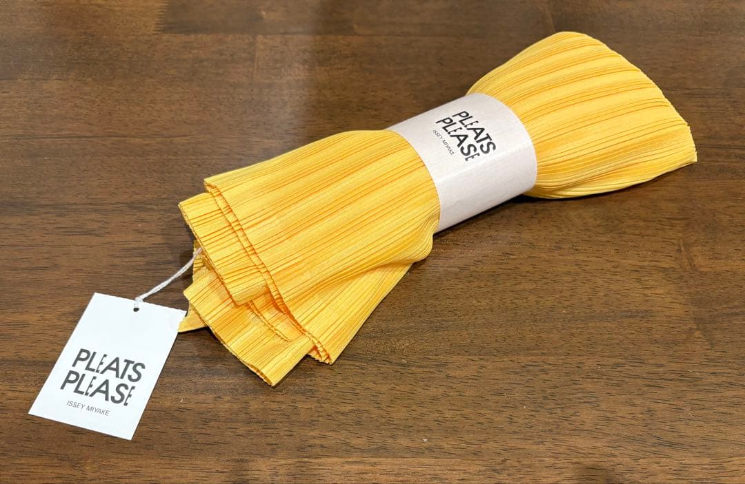 P♡　プリーツプリーズ　イエロー　リブプリーツ