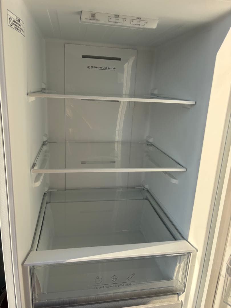 女性オーナー24年製 ニトリ 274L 2ドア冷蔵庫 NR-274L WH