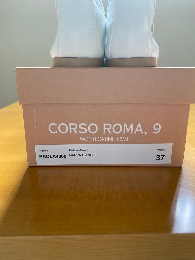 CORSO ROMA,9 NAPPA BIANCO ローファー　ホワイト　37