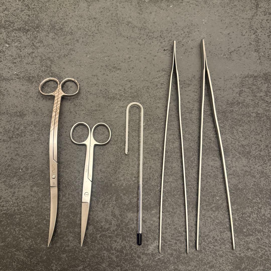 クレイ　ADA 水草用ハサミ・水温計・ピンセットセット