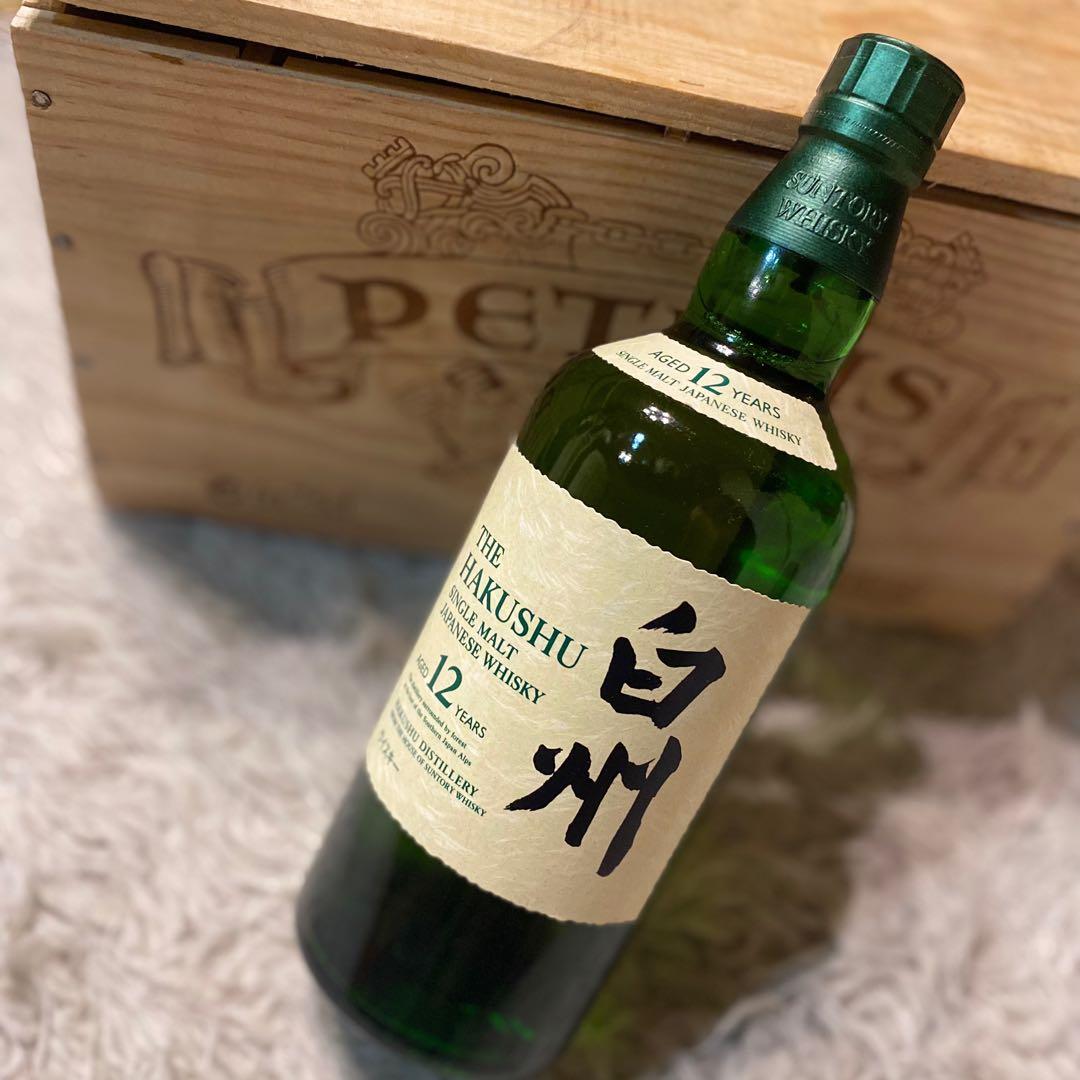 【未開栓】サントリー シングルモルト ウイスキー 白州 12年 700ml