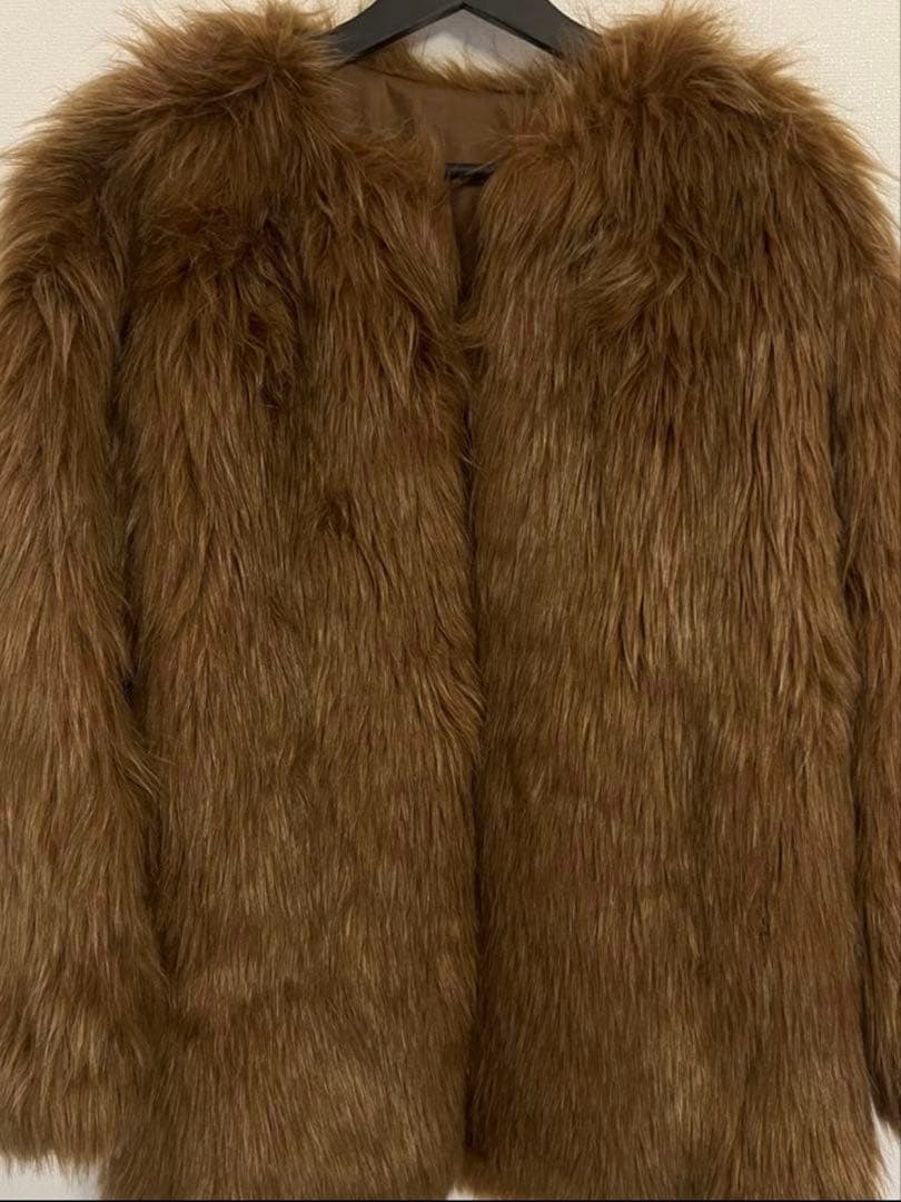 CLANE NO COLLAR VOLUME ECOファー コート