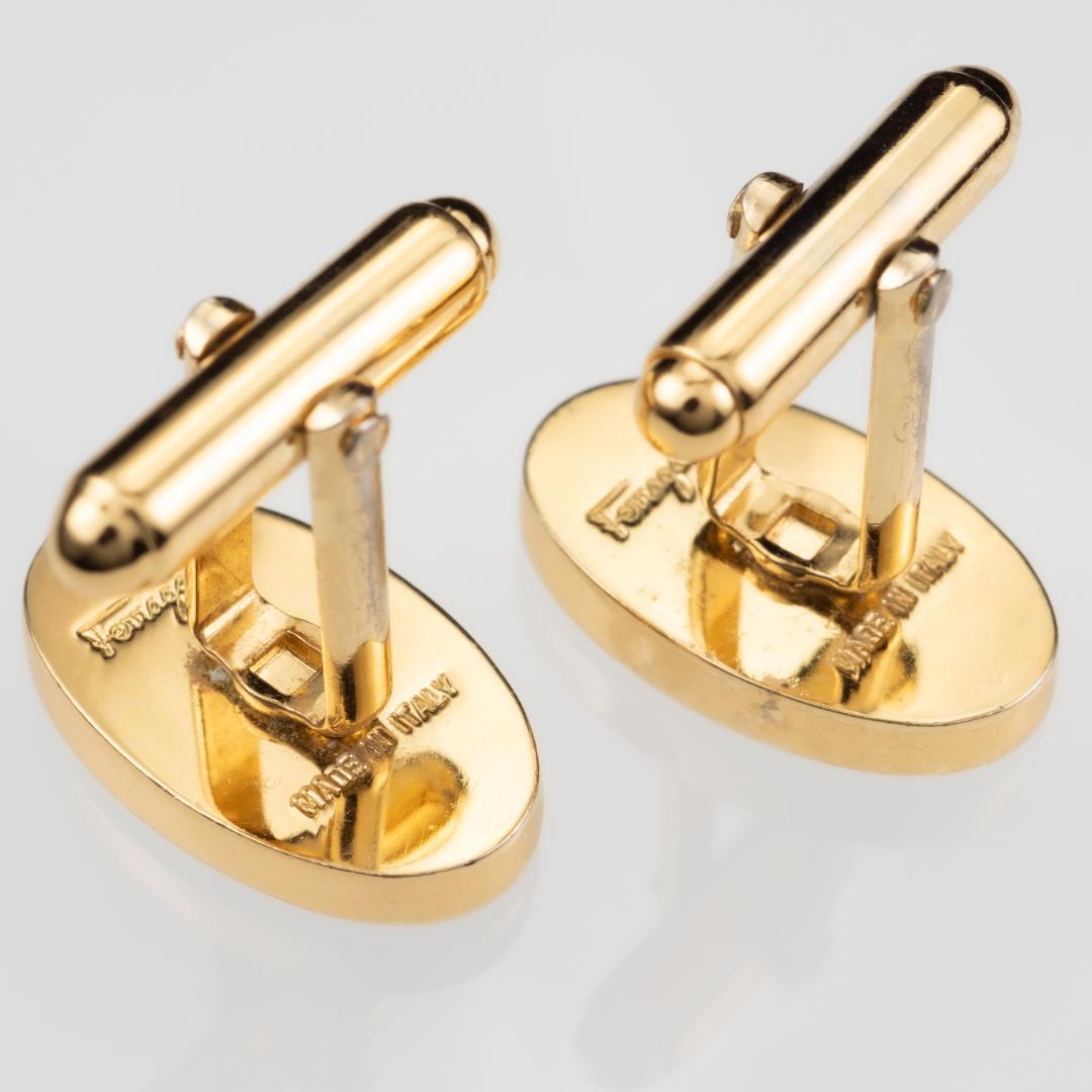 80\"s ビンテージ ペンギン柄 フェラガモ カフスボタン FERRAGAMO