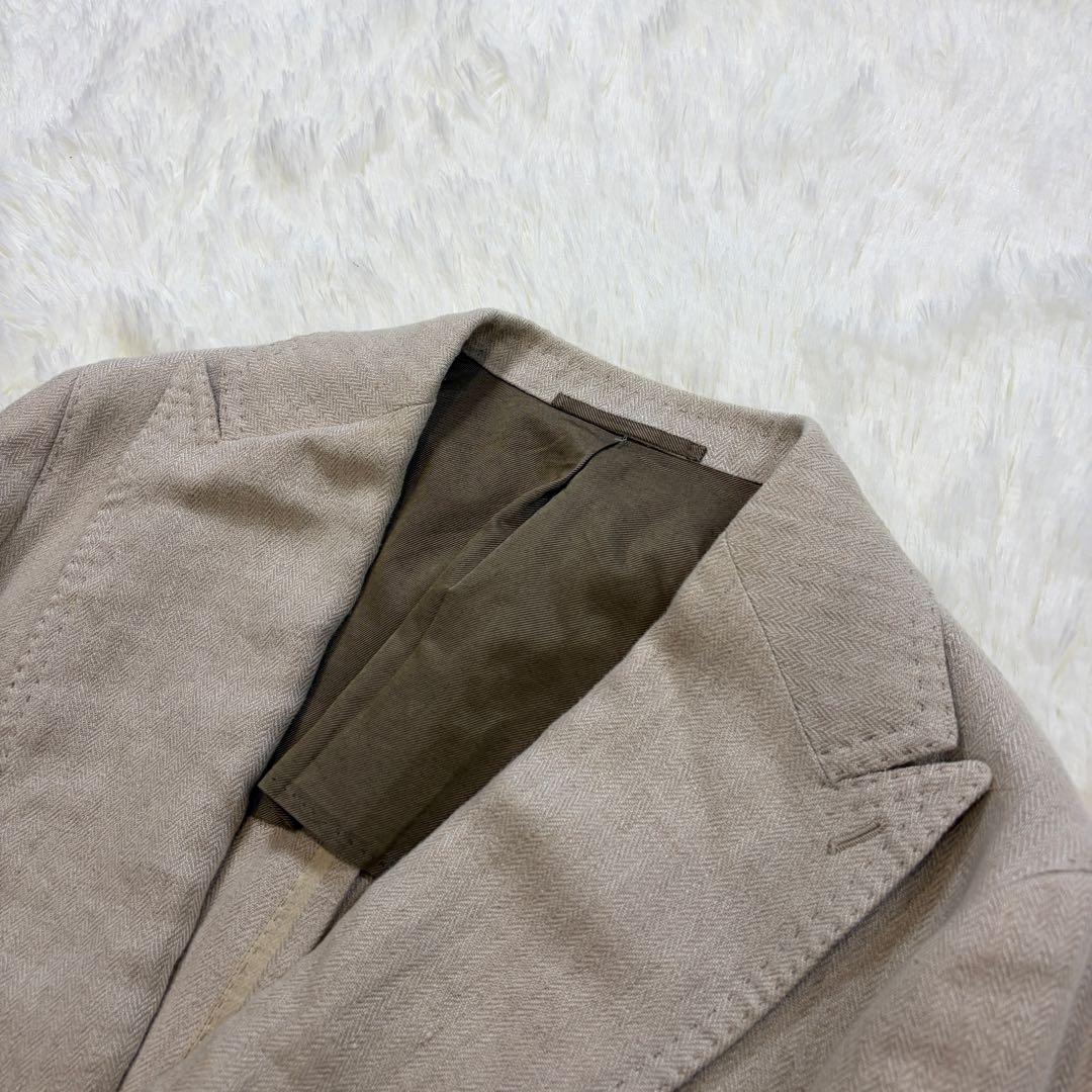 スティレラティーノ ヘリンボーン ダブル テーラードジャケット イタリア製 50