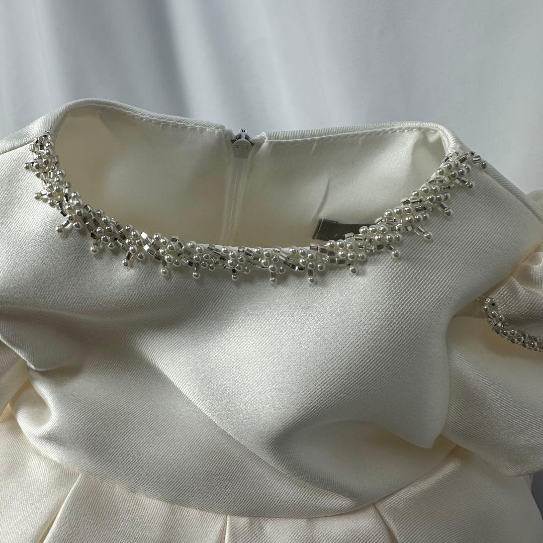 ビジュー付きベビードレス　1歳用