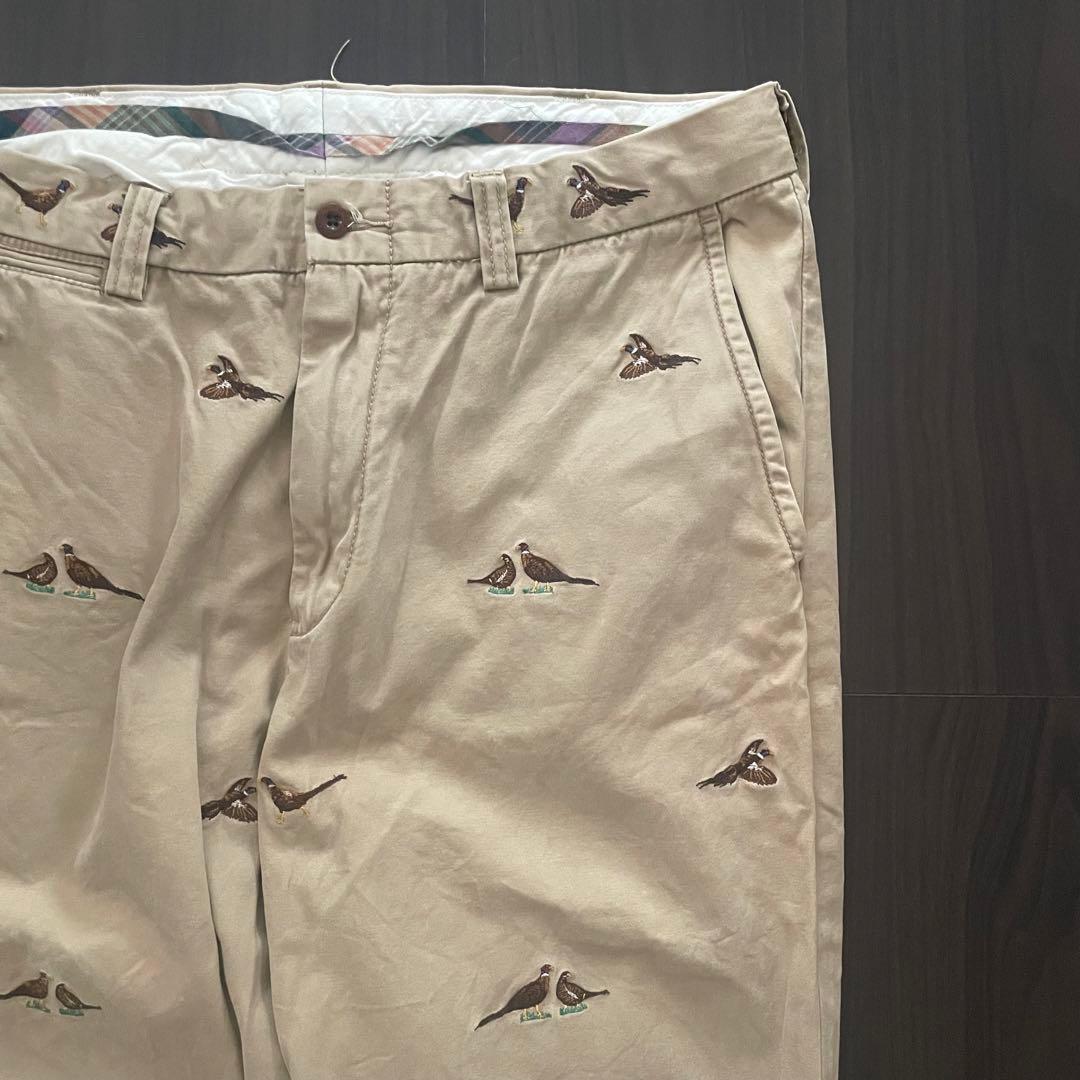 POLO RALPH LAUREN レア 珍品 鳥刺繍 ベージュ チノパン