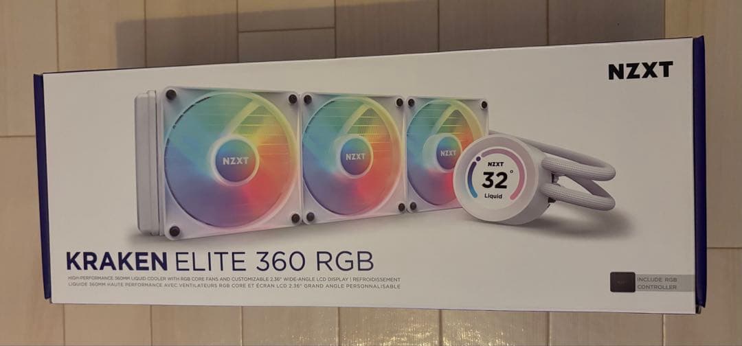 ジャンク NZXT KRAKEN ELITE 360 RGB ホワイト